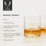Mountain Crystal Tumblers, Set of 2