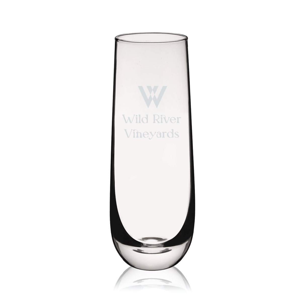 Stemless Champagne Flutes, Set of 8