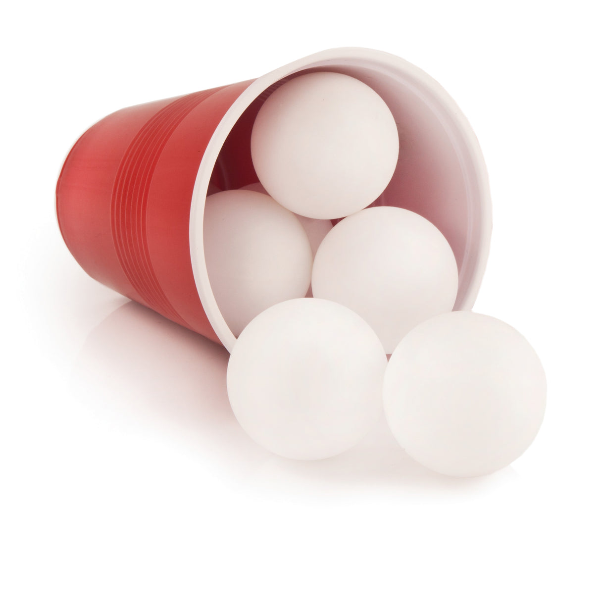 Party Beer Pong Balls in White, Set of 6