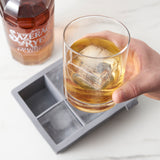 Colossal 2" Silicone Ice Cube Tray in Gray