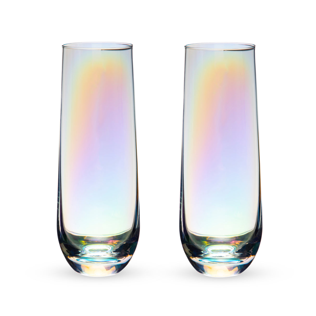 Luster Stemless Champagne Flutes, Set of 2