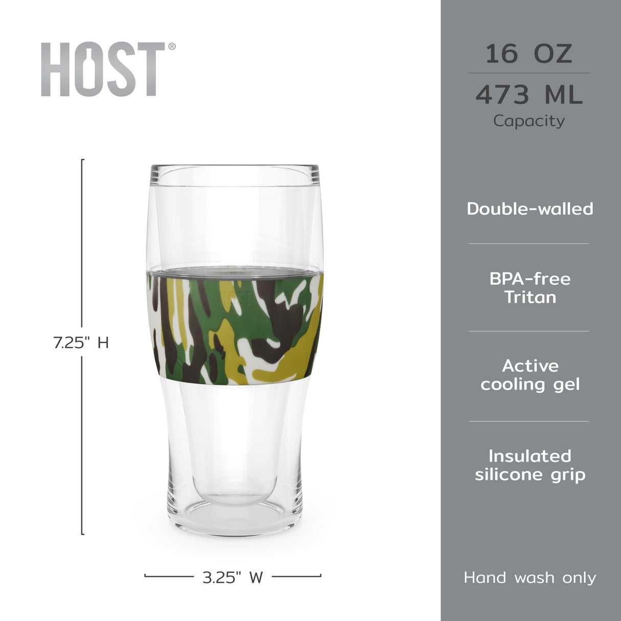 Beer FREEZE Cooling Cup in Green Camo