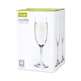 Cuvée 7 oz Stemmed Champagne Flute, Set of 4