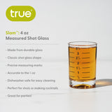 Slam 4 oz Measured Shot Glass