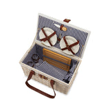 Tahoe Picnic Basket Set for Four in Cream