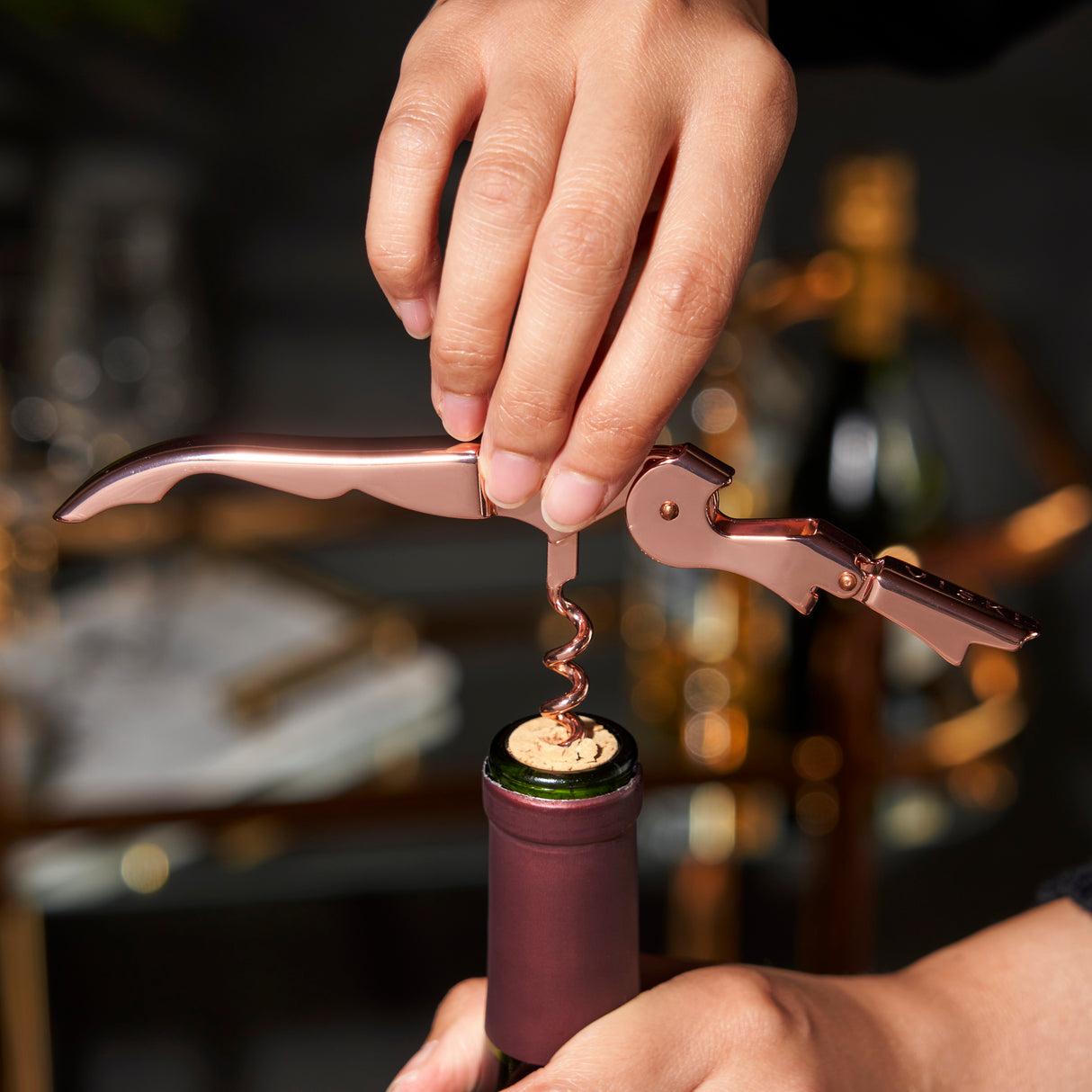 Summit Signature Double Hinged Corkscrew in Copper