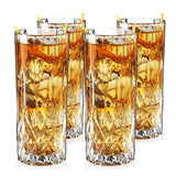 Admiral Crystal Highball Glasses, Set of 4