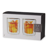 Double Walled Rocks Glasses, Set of 2