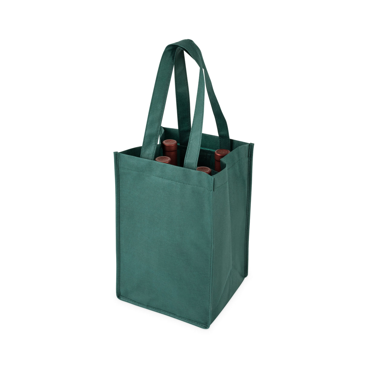 4-Bottle Non-Woven Tote in Green