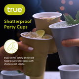 Party 16 oz Plastic Cups in Gold, Set of 24