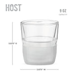 Glass FREEZE Whiskey Cooling Cup, Set of 2