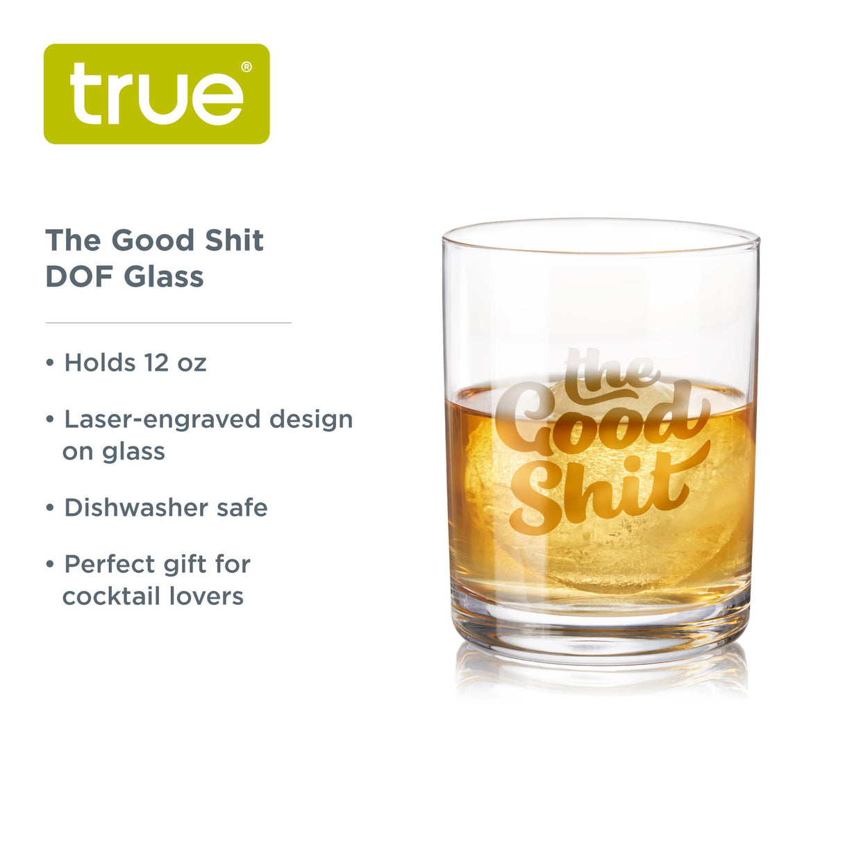 Double Old Fashioned Glass, The Good Shit