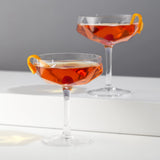 Seneca Crystal Faceted Coupes, Set of 2