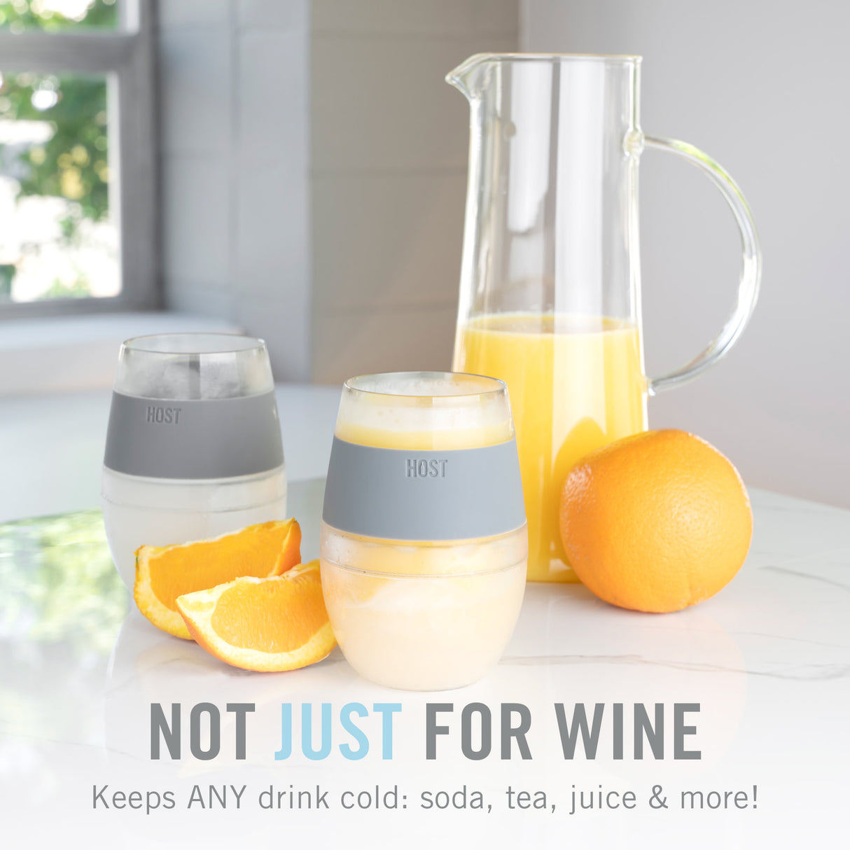 Wine FREEZE Cooling Cup in Mint