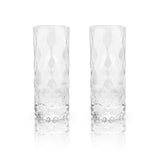 Gem Crystal Highball Glasses, Set of 2