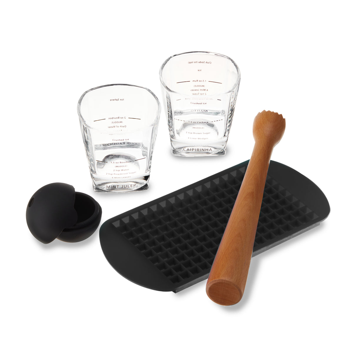 Muddled 5-Piece Mixologist Barware Set