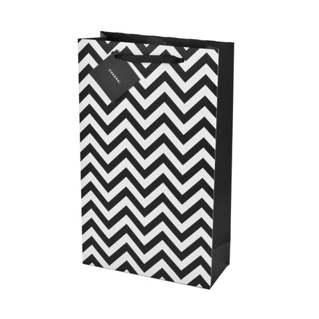 Chevron Two Bottle Wine Bag in Assorted Colors