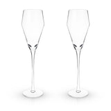 Raye Crystal Angled Prosecco Glasses, Set of 2