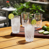 Shatterproof Acrylic Highball Tumblers, Set of 4