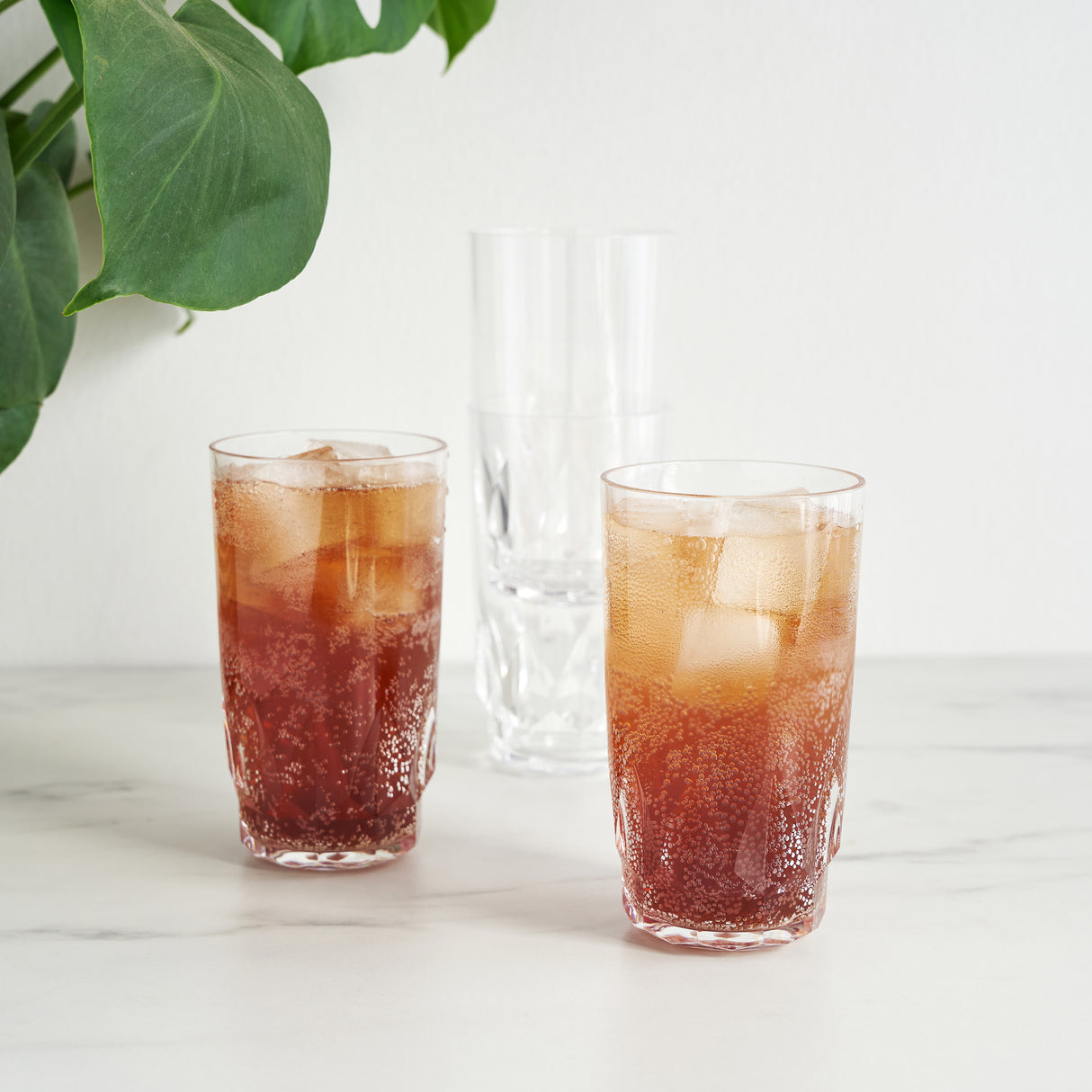 Shatterproof Acrylic Highball Tumblers, Set of 4