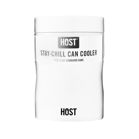 Stay-Chill Standard Can Cooler in Pearl White