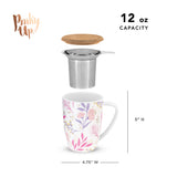 Bailey Botanical Bliss Ceramic Tea Infuser Mug