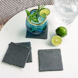 Square Slate Coasters, Set of 4