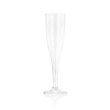 Party Plastic Champagne Flutes in Clear, Set of 12