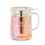 Chas Iridescent Mini Glass Teapot & Infuser