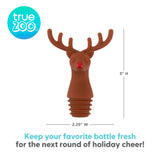 TrueZoo Reindeer Silicone Bottle Stopper