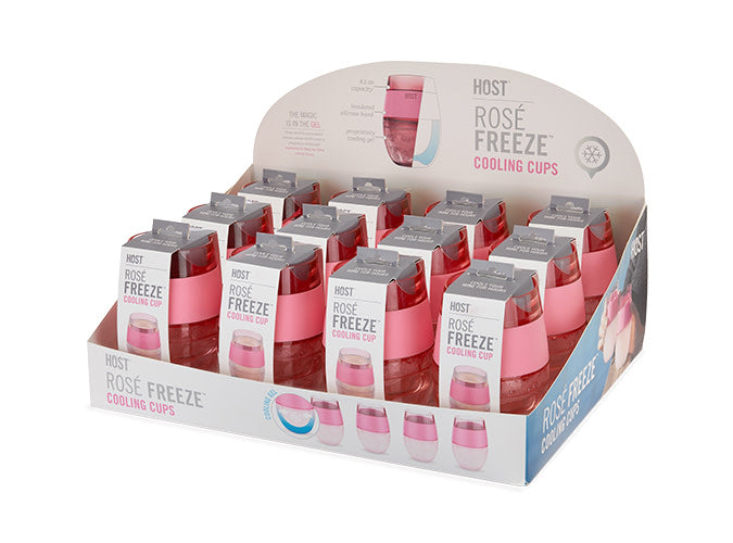 Wine FREEZE Cooling Cup in Rosé, CDU 12ct