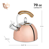 Presley Tea Kettle in Rose Gold