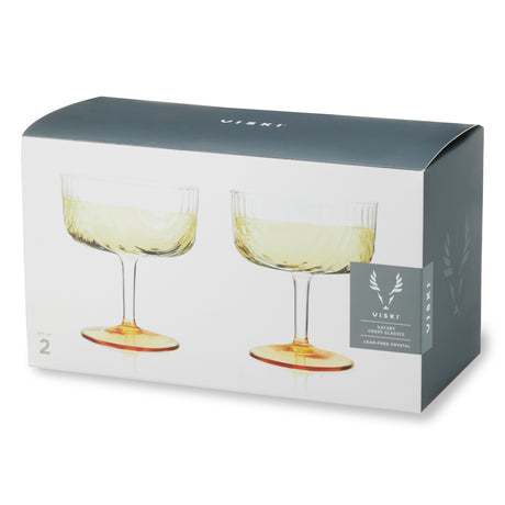 Deco Gatsby Coupes, Set of 2