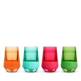 Wine FREEZE XL Cooling Cup in Assorted Vivid Colors, Set of 4