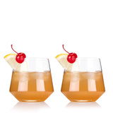 Raye Crystal Angled Cocktail Tumblers, Set of 2