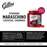 Stemmed Cocktail Cherries, 72 oz