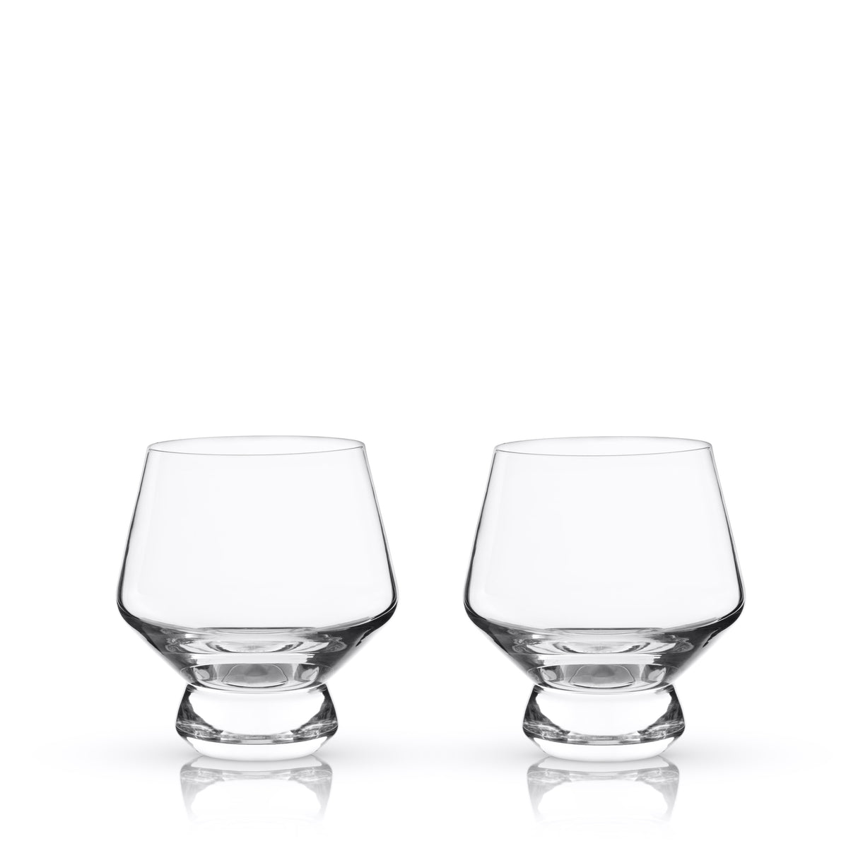 Raye Footed Crystal Punch Cups, Set of 2