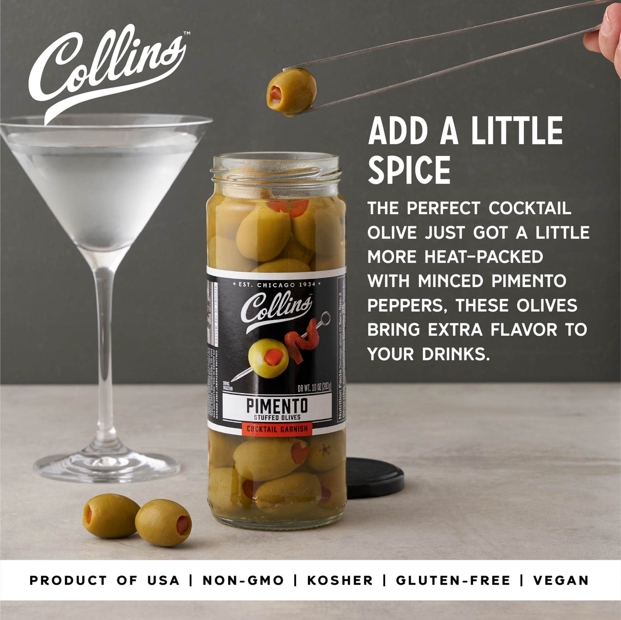 Pimento Stuffed Olives, 10 oz