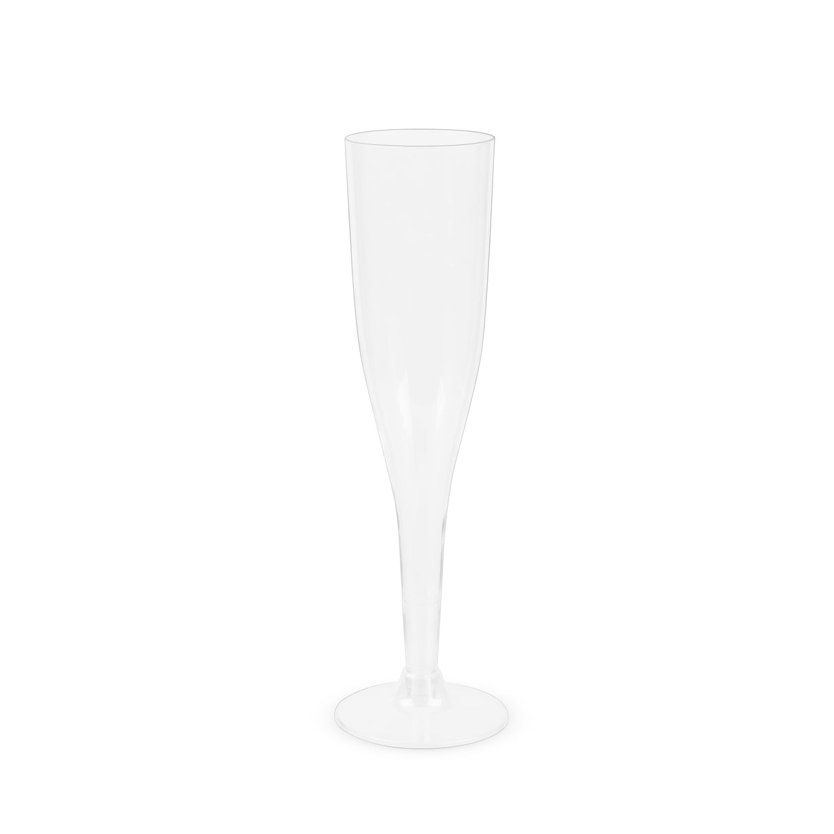 Party Plastic Champagne Flutes in Clear, 12ct