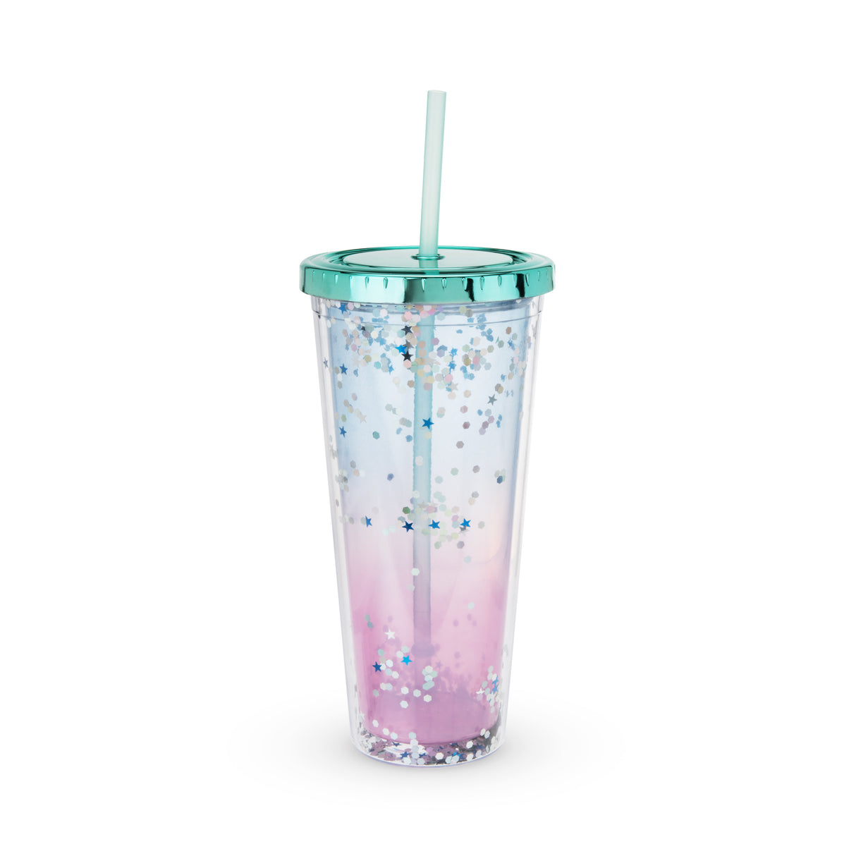 Glam Double Walled Tumbler in Mermaid Glitter