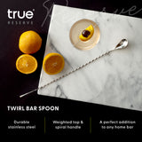 Twirl Bar Spoon in Stainless Steel