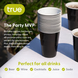 Party 16 oz Plastic Cups in Black, 50ct