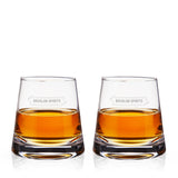 Burke Crystal Whiskey Glasses, Set of 2