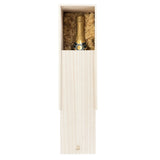 Single Bottle Paulownia Wood Champagne Box