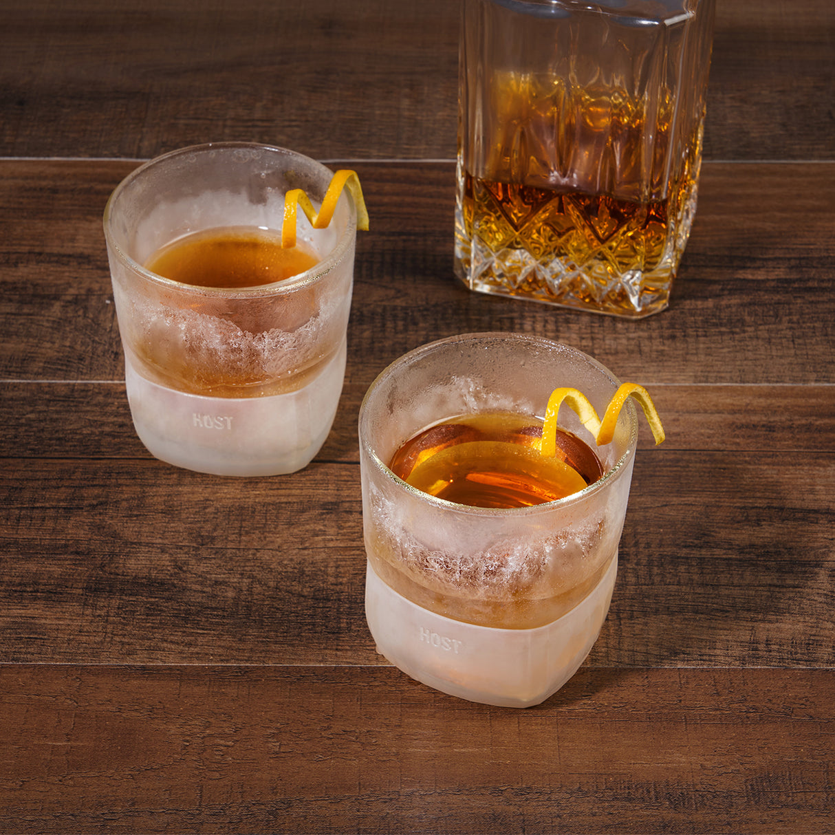 Glass FREEZE Whiskey Cooling Cup, Set of 2