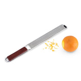 Viski Professional Citrus Grater with Acacia Wood Handle