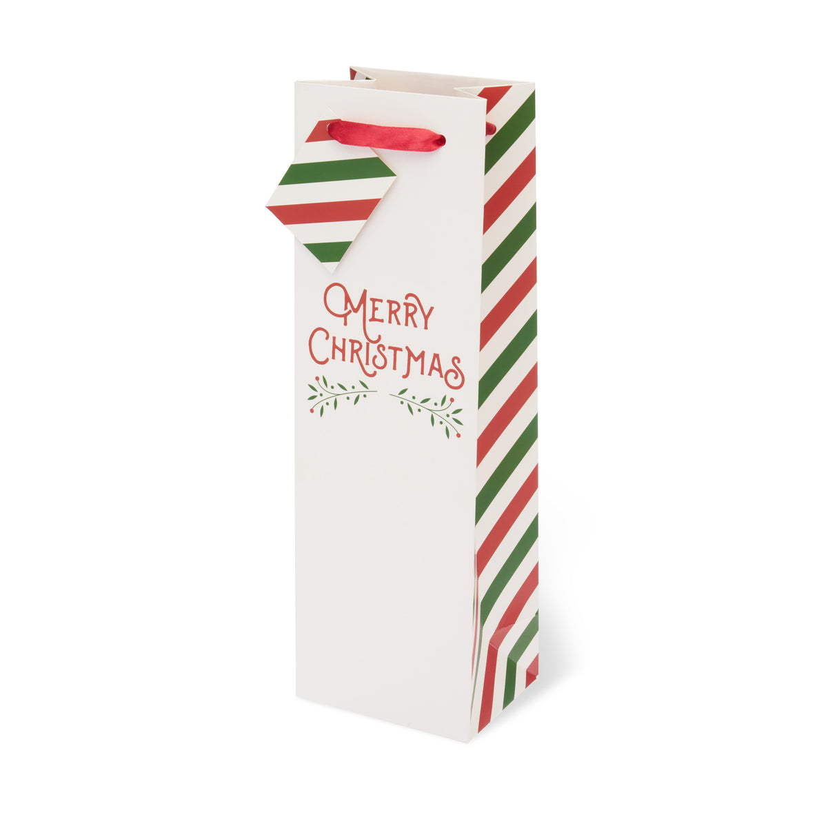 Merry Christmas Single Bottle Wine Bag