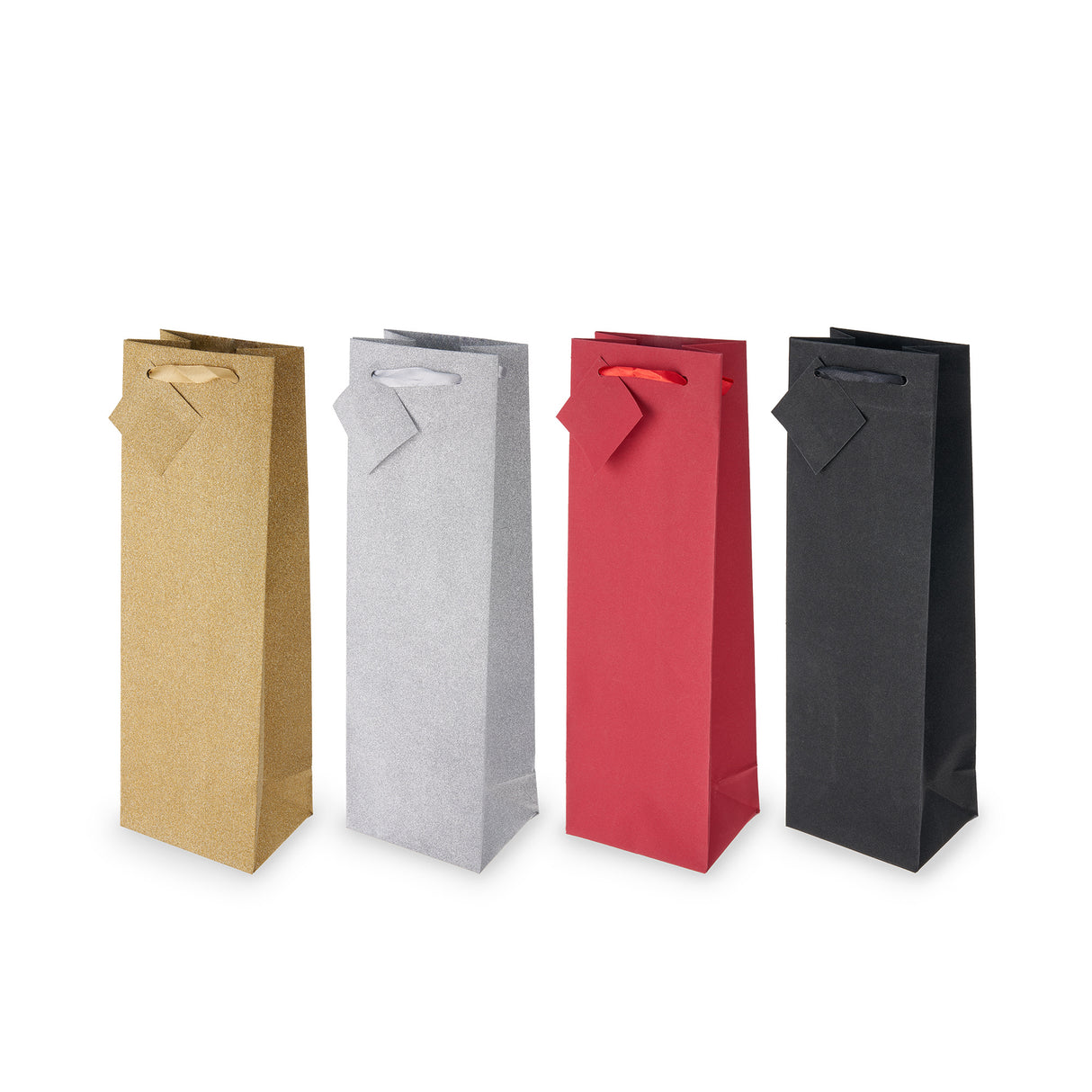 No-Mess Glitter Single Bottle Wine Bag in Assorted Colors