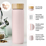 Tatyana Ceramic Travel Infuser Mug in Lavender