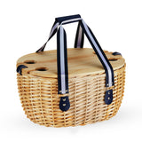 Central Park Willow Picnic Basket Set for Four